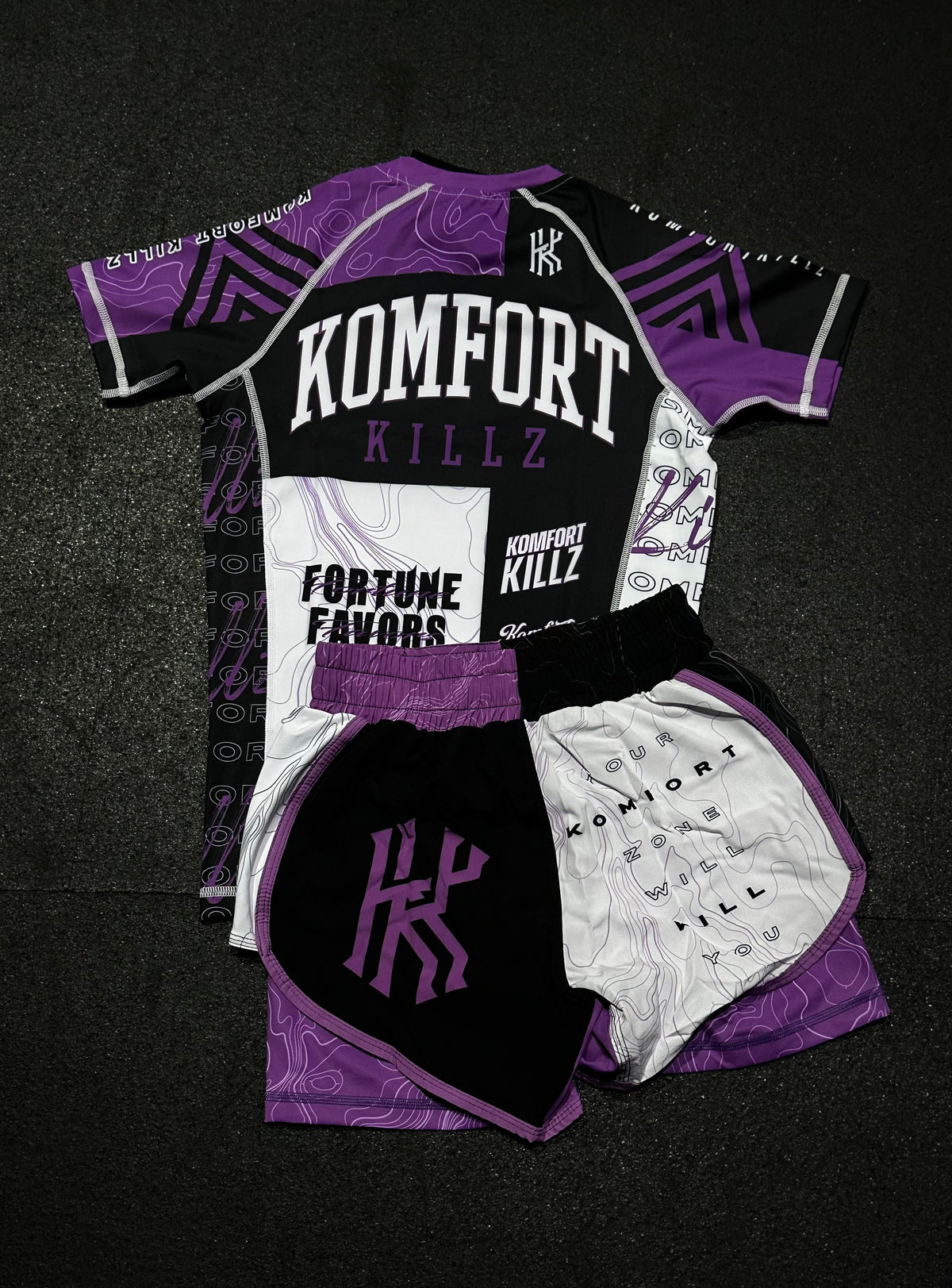 RANKED KIT - PURPLE - RASH GUARD (LADIES)