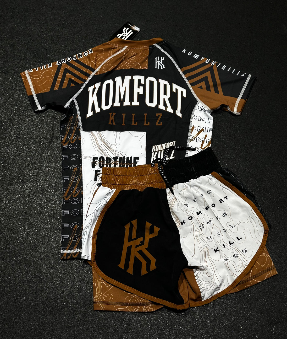 RANKED KIT - BROWN - RASH GUARD (LADIES)