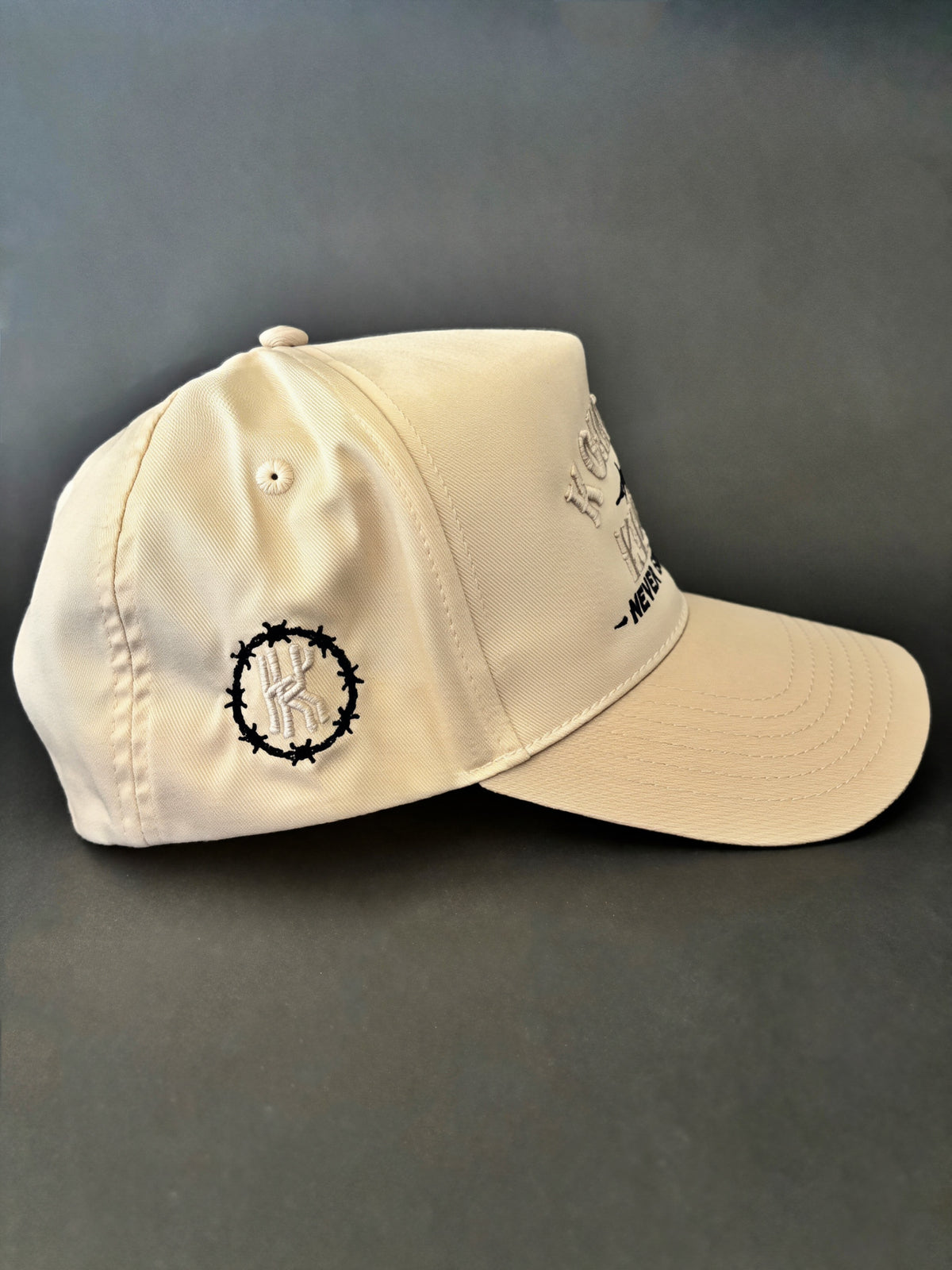 The Barbed Wire SnapBack - Cream on Cream