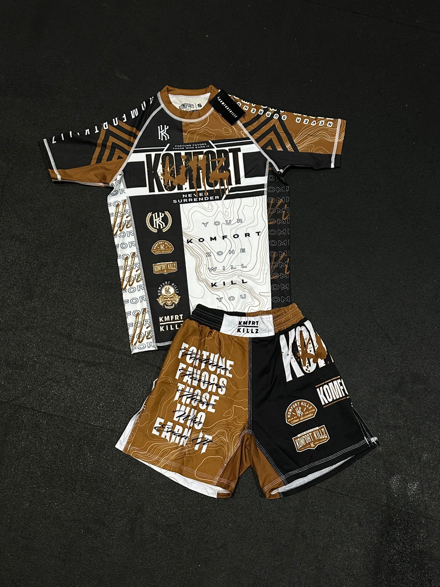 RANKED KIT - BROWN - RASH GUARD