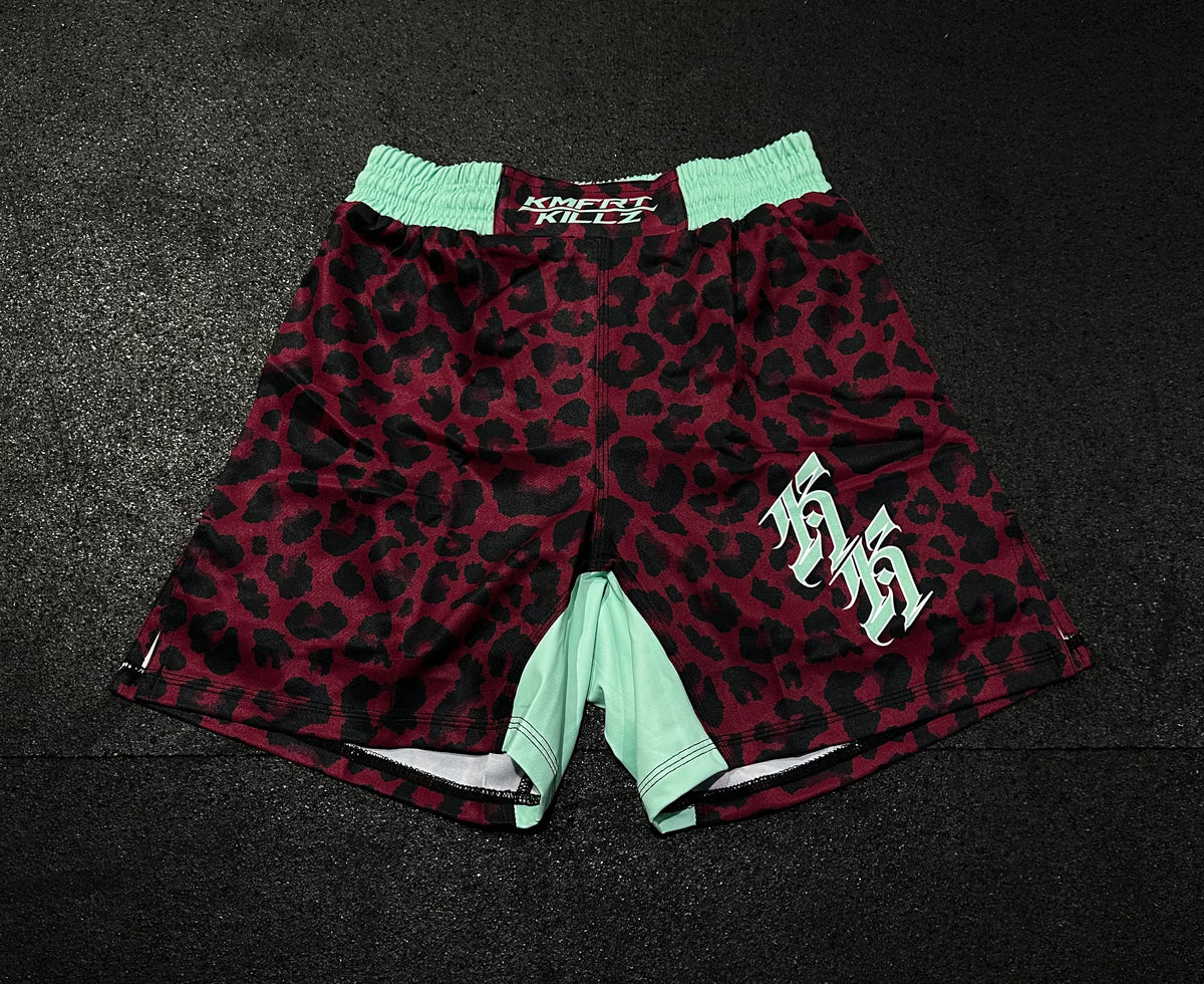 THE WILD CAT - BURGUNDY LEOPARD - SHORTS (MEN’S)