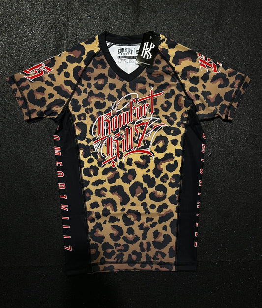 THE WILD CAT - CLASSIC LEOPARD - RASH GUARD (LADIES)