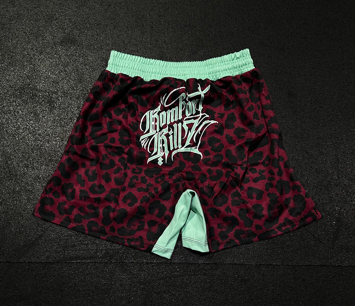 THE WILD CAT - BURGUNDY LEOPARD - SHORTS (MEN’S)