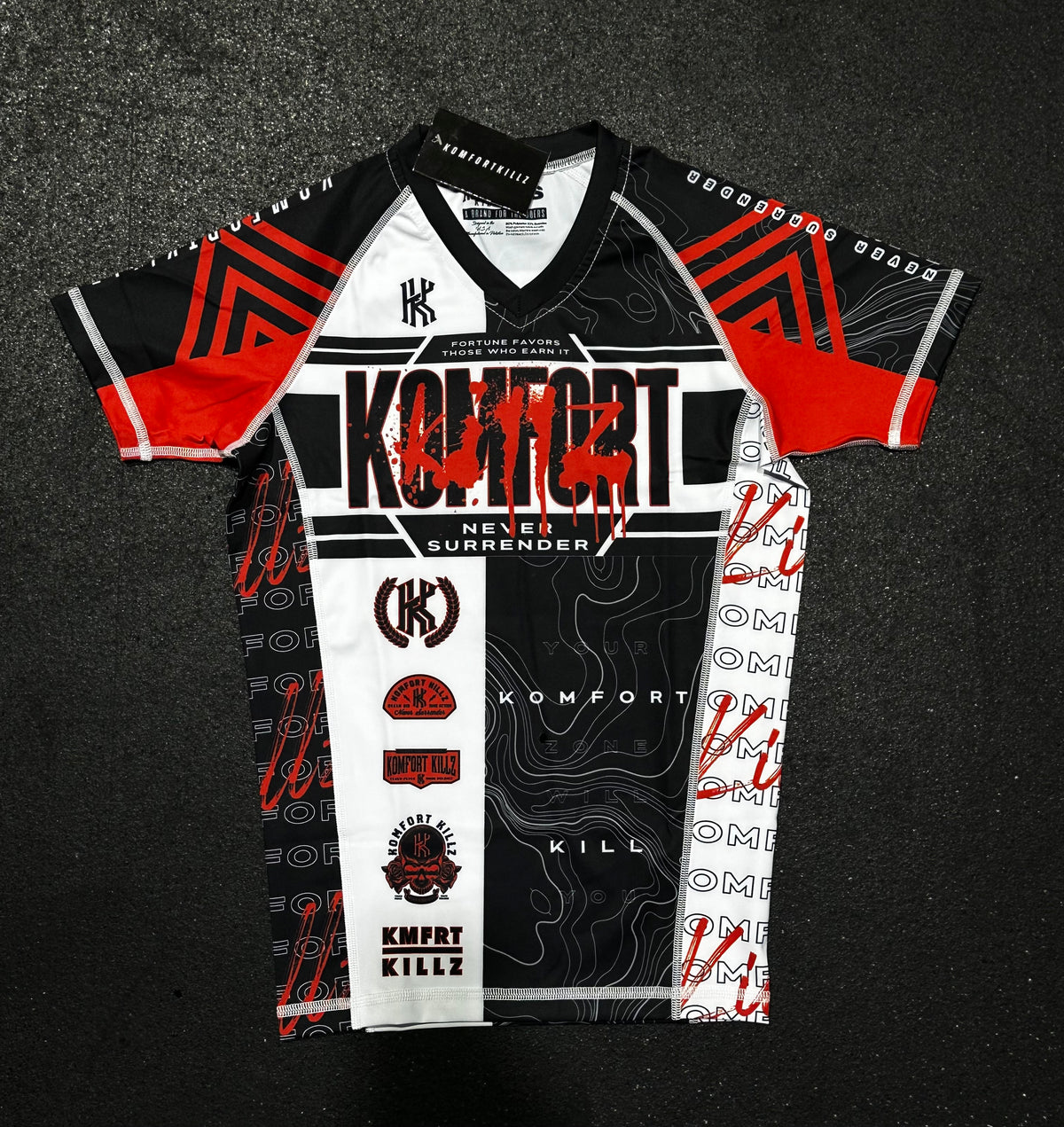 RANKED KIT - BLACK - RASH GUARD (LADIES)