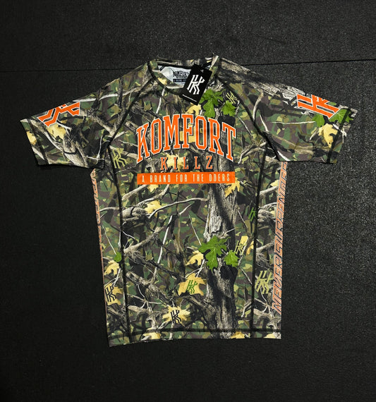 NEVER SURRENDER - CLASSIC CAMOUFLAGE- RASH GUARD