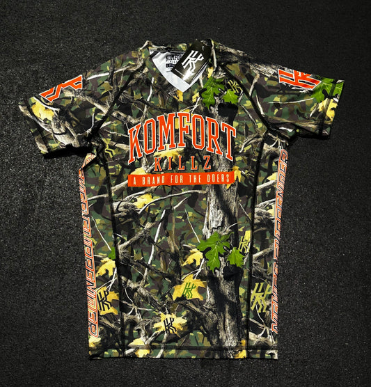 NEVER SURRENDER - CLASSIC CAMOUFLAGE- RASH GUARD (LADIES)