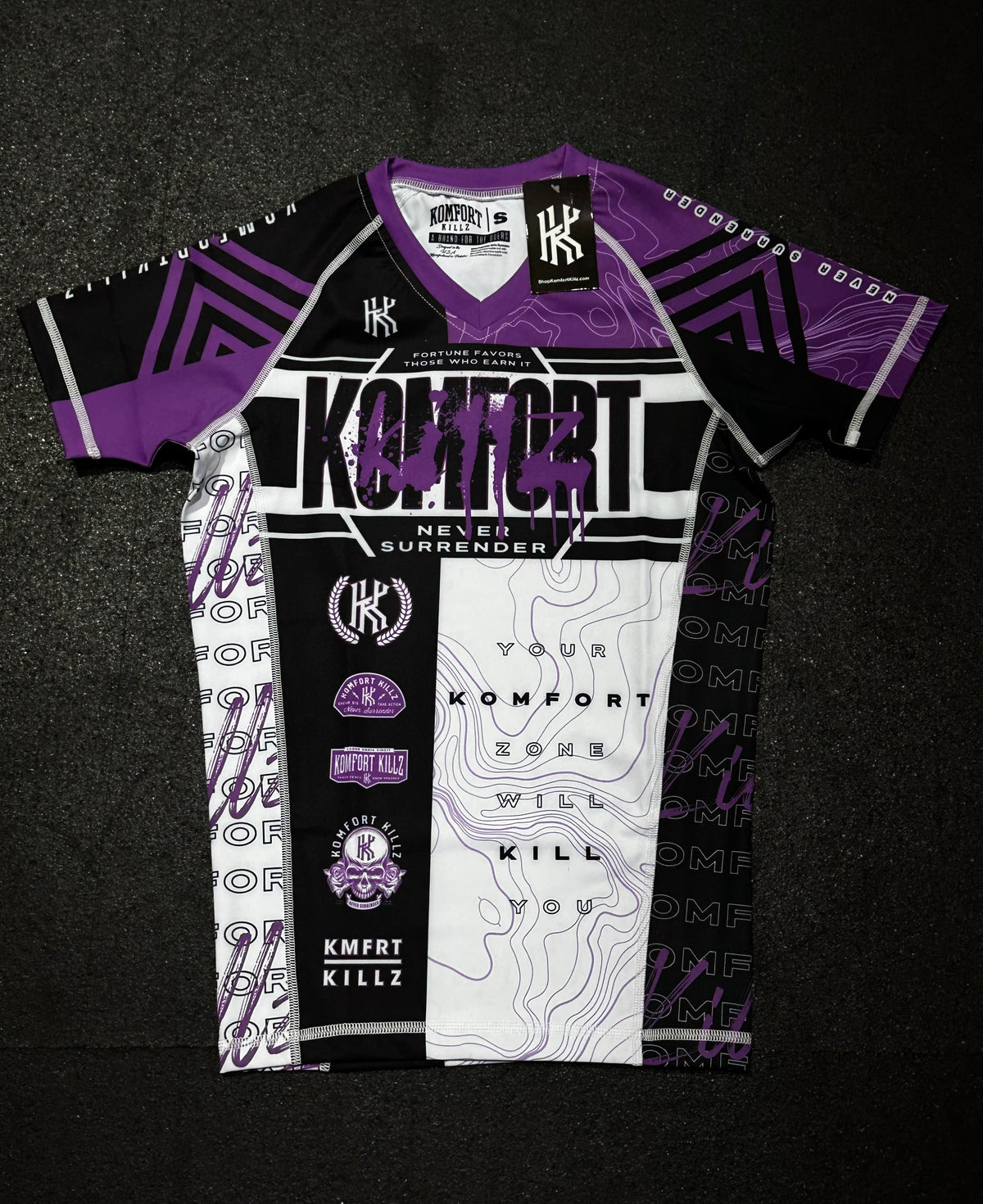 RANKED KIT - PURPLE - RASH GUARD (LADIES)