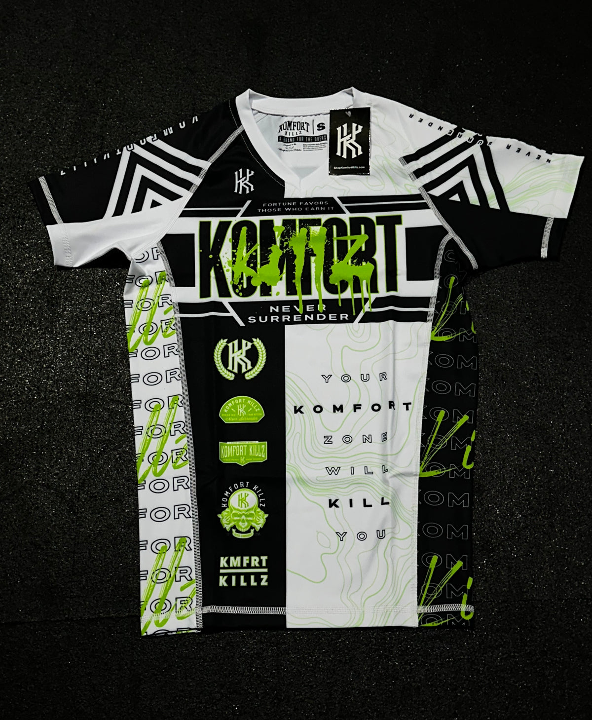 RANKED KIT - WHITE - RASH GUARD (LADIES)