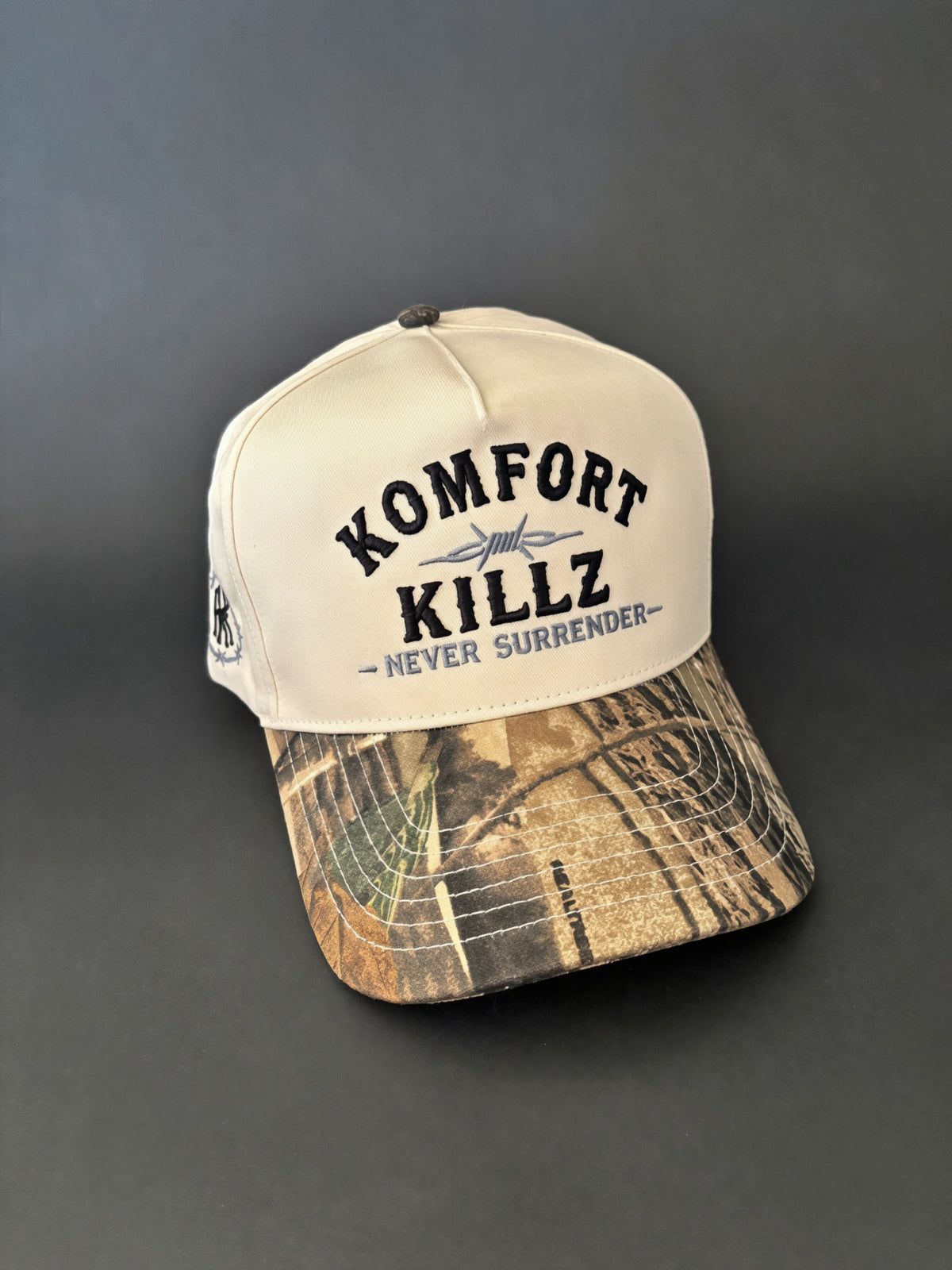 The Barbed Wire SnapBack - Cream & Camo