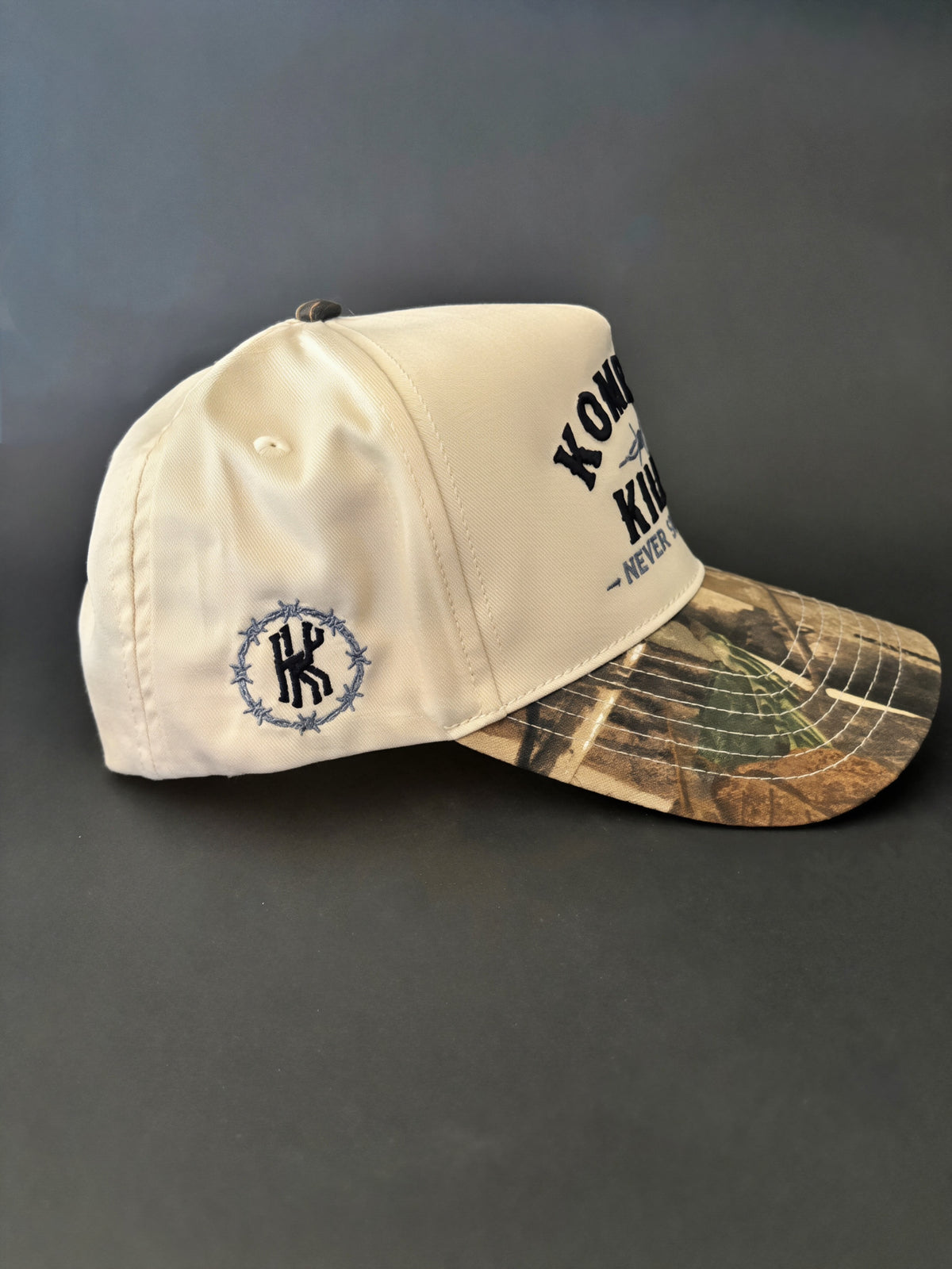 The Barbed Wire SnapBack - Cream & Camo