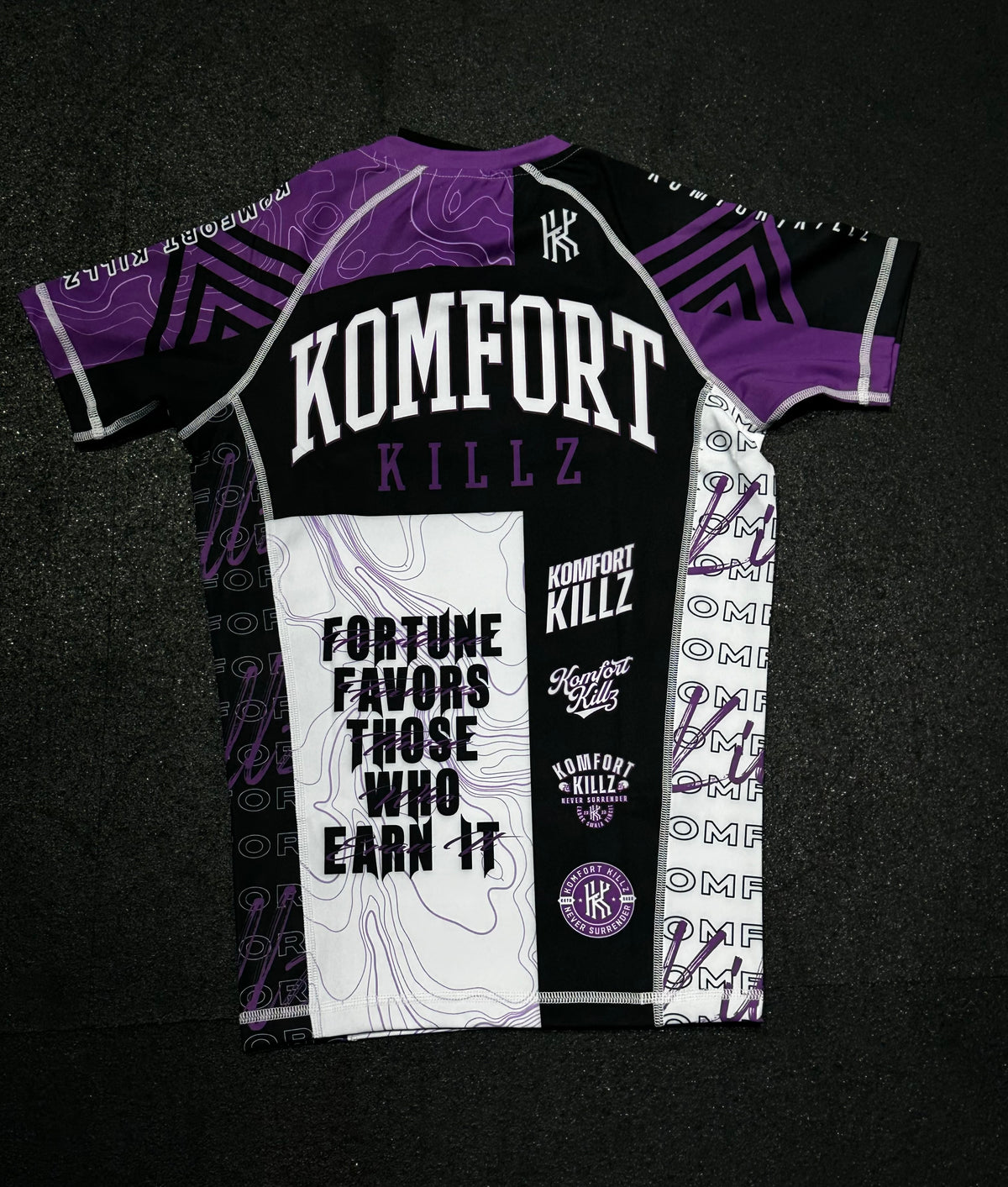 RANKED KIT - PURPLE - RASH GUARD (LADIES)