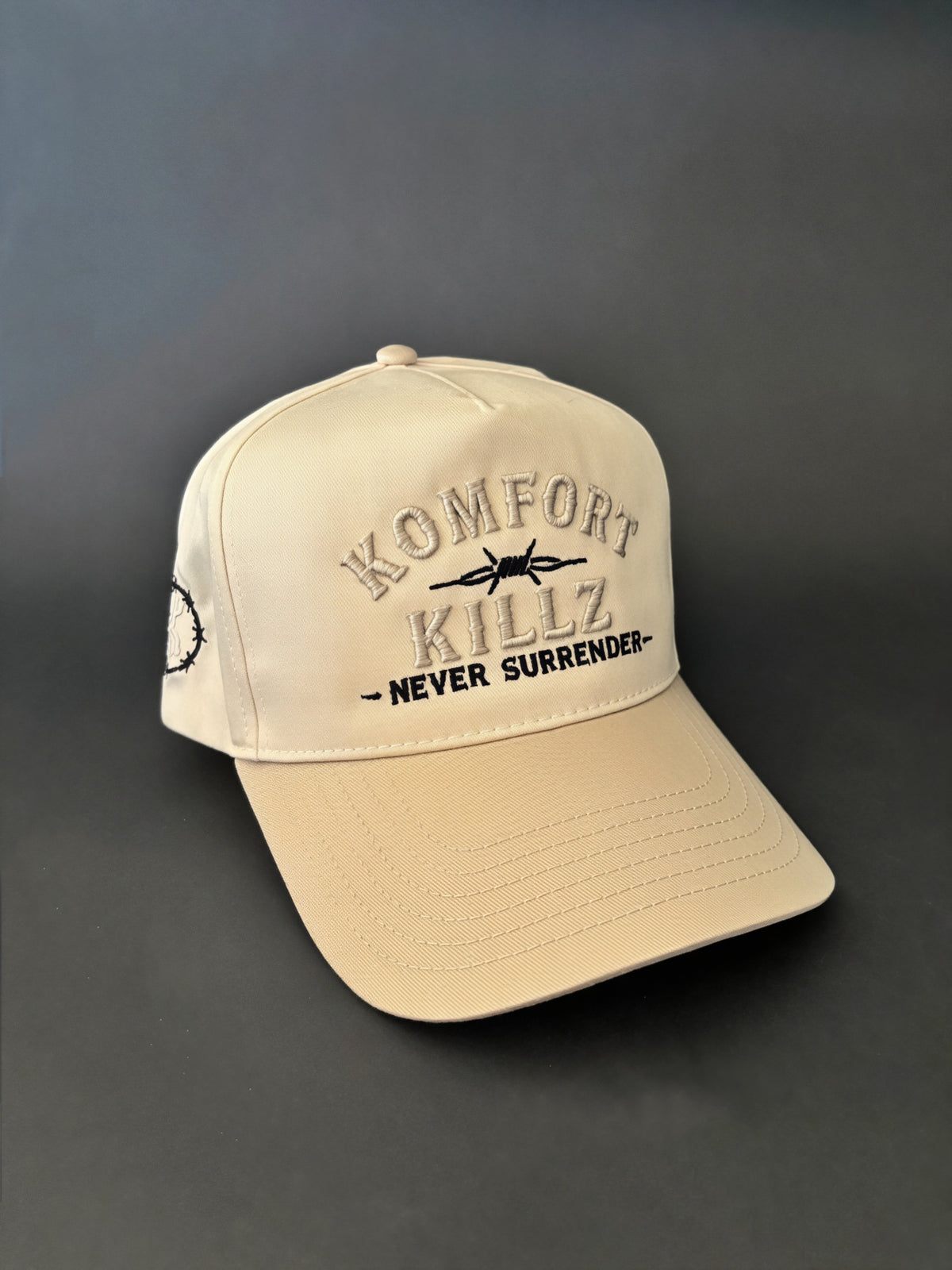 The Barbed Wire SnapBack - Cream on Cream